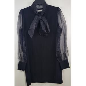 Zara Dress Womens Medium Witchy Whimsigoth Punk Punk EMO Dress Sheer Sleeves